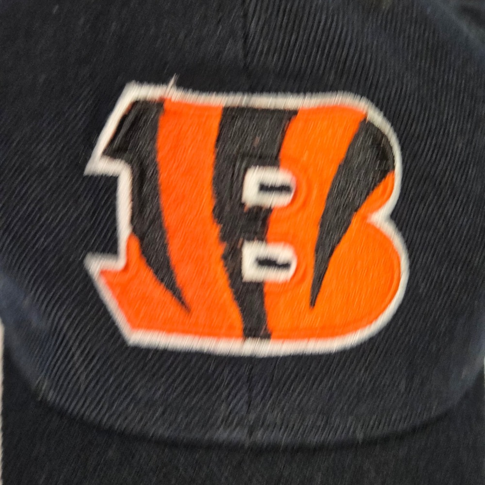 Reebok Cincinnati Bengals NFL Hat Mens Black Orange Adjustable Baseball Cap Logo - Picture 2 of 7